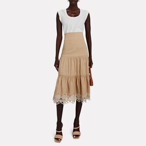Veronica Beard Amaia Eyelet Midi Dress size S